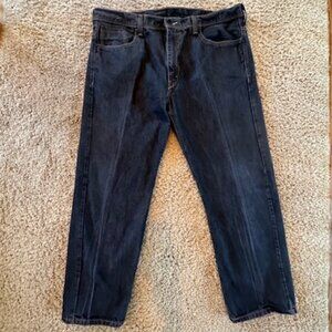 Men's Levi's 569 Loose Straight black jeans size 40/32 Back Flap Pocket